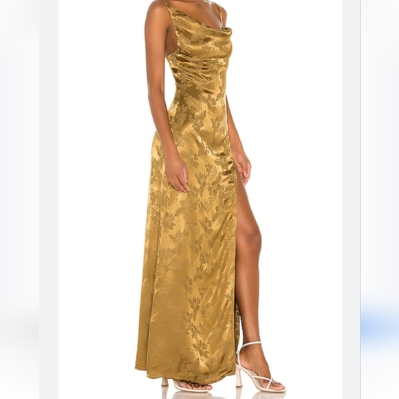 Camila coehla Reyna gold dress. Like new - Picture 1 of 3